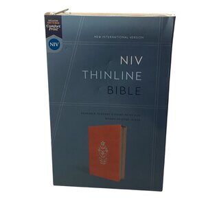 Zondervan New International Version NIV Thinline Bible in Coral Soft Leather New